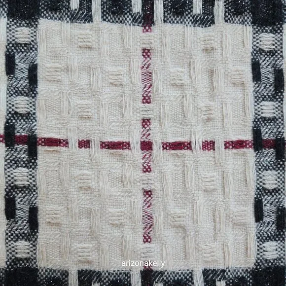 Burberry Merino Cashmere Woven Plaid Scarf - Picture 7 of 16